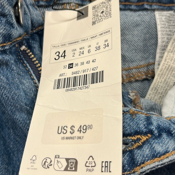 ZARA Denim Cargo Pants - Picture 11 of 12